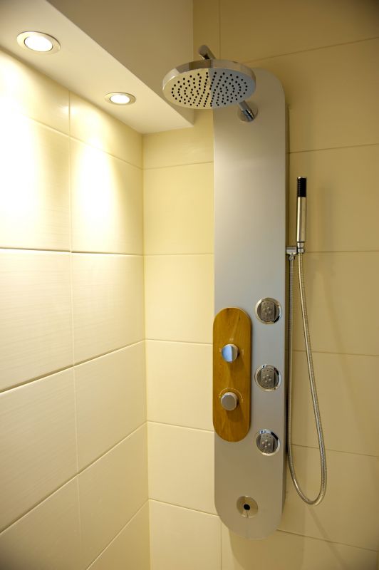 Rain Shower Head in Modern Setting